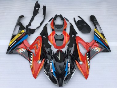 2015-2016 BMW S1000RR Motorcycle Fairings - Red Glossy Black Shark UK Manufacturers