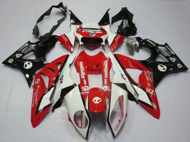 2009-2014 BMW S1000RR Motorcycle Fairing - White Red Glossy Black UK Manufacturers