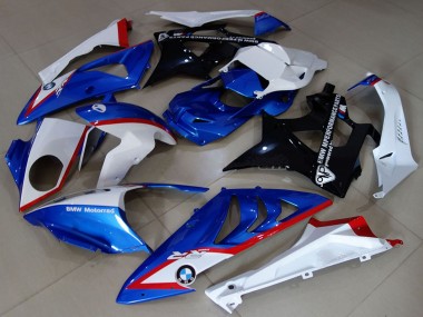 2009-2014 BMW S1000RR Motorcycle Fairings - White Red Blue Glossy Black UK Manufacturers
