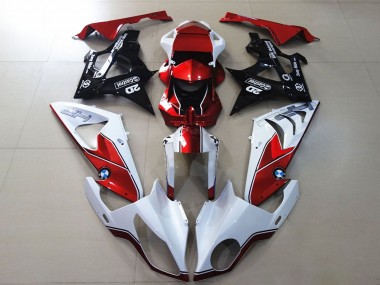 2009-2014 BMW S1000RR Motorcycle Fairings - White Red Glossy Black UK Manufacturers