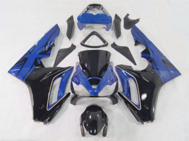 2006-2008 Triumph Daytona 675 Motorcycle Fairings - Blue Glossy Black UK Manufacturers