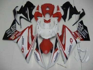 2013-2016 Triumph Daytona 675 Motorcycle Fairing - White Red Glossy Black UK Manufacturers