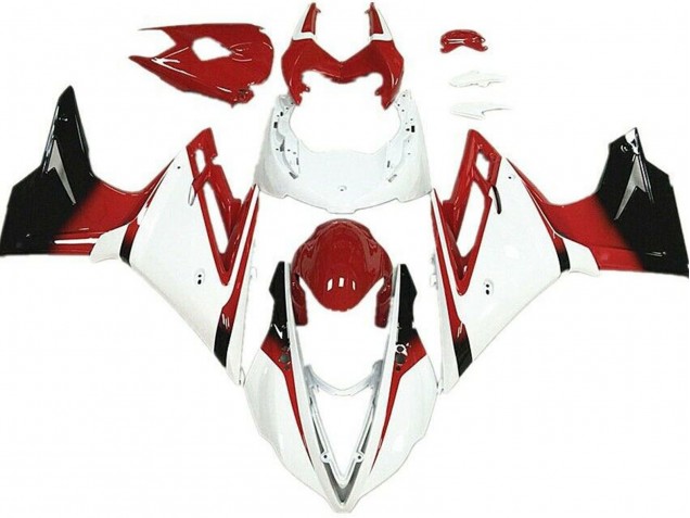 2013-2016 Triumph Daytona 675 Motorcycle Fairings - White Red Glossy Black UK Manufacturers