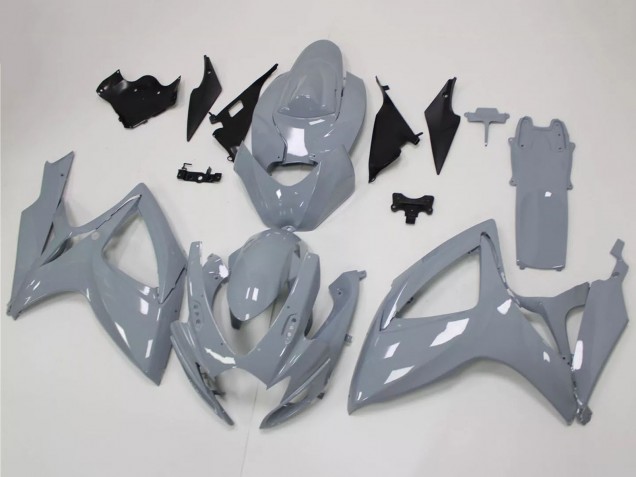 2006-2007 Suzuki GSXR 600 / GSXR 750 Motorcycle Fairing Kits - Nardo Grey UK Manufacturers