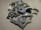 2009-2012 Honda CBR600RR Motorcycle Fairings - Dark Nardo Grey Yellow UK Manufacturers