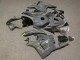 2009-2012 Honda CBR600RR Motorcycle Fairings - Dark Nardo Grey Yellow UK Manufacturers