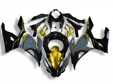 2018-2024 Kawasaki Ninja 400 Motorcycle Fairings - Nardo Grey Gold Black UK Manufacturers