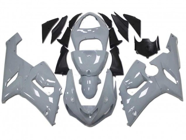 2005-2006 Kawasaki ZX6R Motorcycle Fairings - Nardo Grey UK Manufacturers