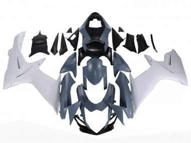 2011-2024 Suzuki GSXR 600 / GSXR 750 Motorcycle Fairings - Nardo Grey White UK Manufacturers