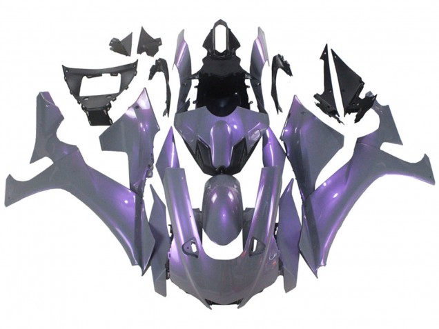 2021-2024 Yamaha YZF R7 Motorcycle Fairings - Chameleon Grey Dazz Pearl Purple UK Manufacturers