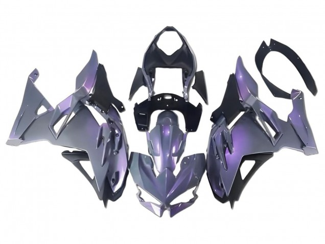 2024-2025 Kawasaki Ninja 500 EX500R Motorcycle Fairings - Chameleon Grey Dazz Pearl Purple UK Manufacturers