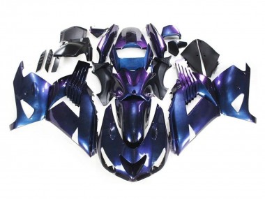2006-2011 Kawasaki ZX14R ZZR1400 Motorcycle Fairings - Chameleon Blue Purple UK Manufacturers