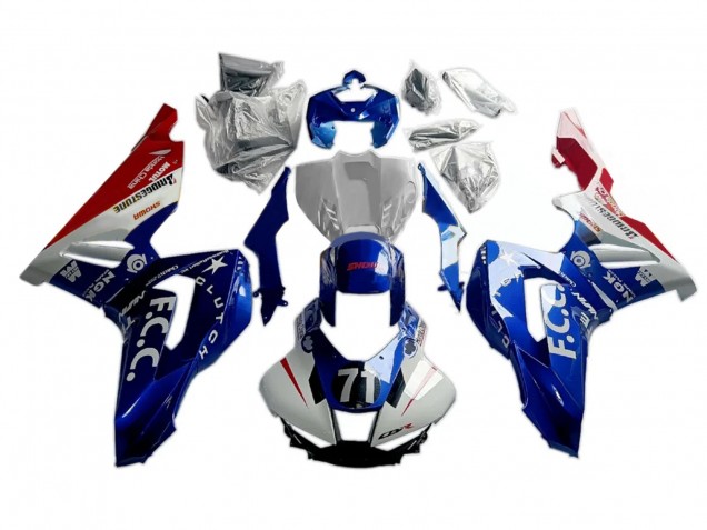 2020-2023 Honda CBR1000RR-R Motorcycle Fairings - White Blue Red UK Manufacturers