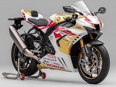 2020-2023 Honda CBR1000RR-R Motorcycle Fairing - White Red Gold Motul UK Manufacturers