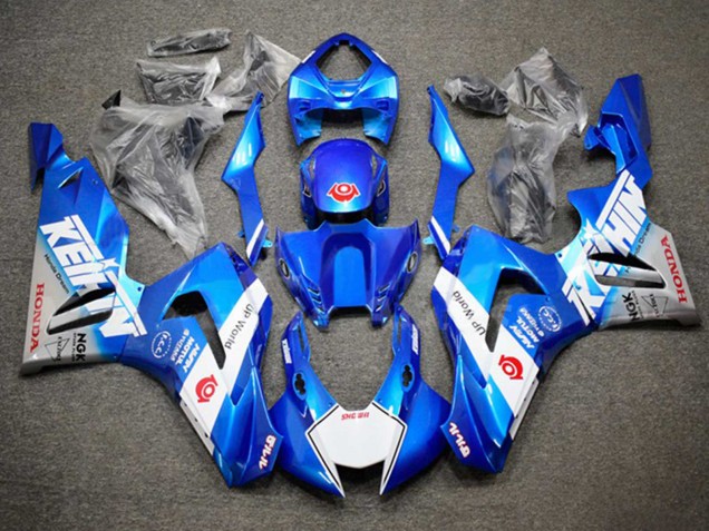 2020-2023 Honda CBR1000RR-R Motorcycle Fairings - Blue White UK Manufacturers