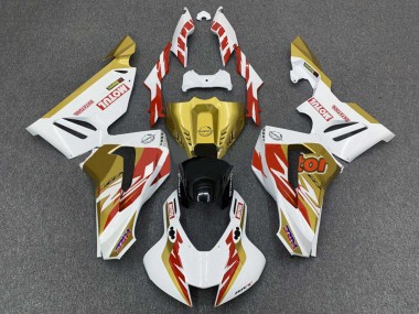 2020-2023 Honda CBR1000RR-R Motorcycle Fairings - White Red Gold Motul UK Manufacturers