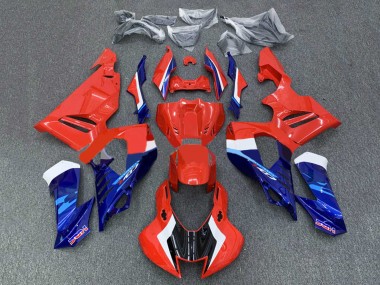 2020-2023 Honda CBR1000RR-R Motorcycle Fairings Kit - White Red Blue HRC UK Manufacturers