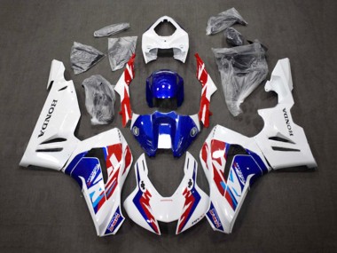 2020-2023 Honda CBR1000RR-R Motorcycle Fairing Kits - White Red Blue HRC UK Manufacturers