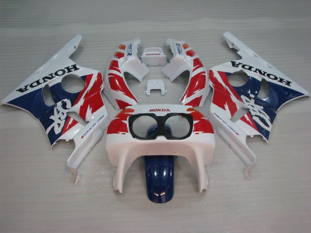 1987-1989 Honda CBR400RR NC23 Motorcycle Fairings - White Red Blue UK Manufacturers