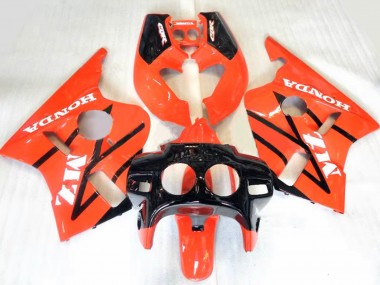 1987-1989 Honda CBR400RR NC23 Motorcycle Fairings - Orange Glossy Black UK Manufacturers