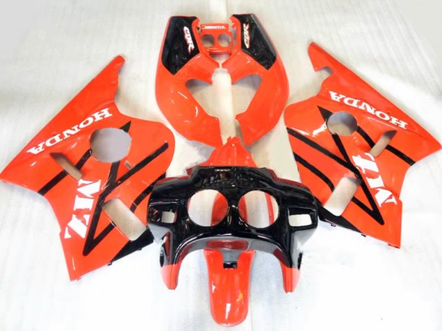 1987-1989 Honda CBR400RR NC23 Motorcycle Fairings - Orange Glossy Black UK Manufacturers