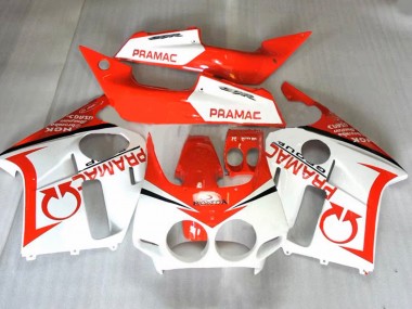 1987-1989 Honda CBR400RR NC23 Motorcycle Fairings - Orange White Pramac UK Manufacturers