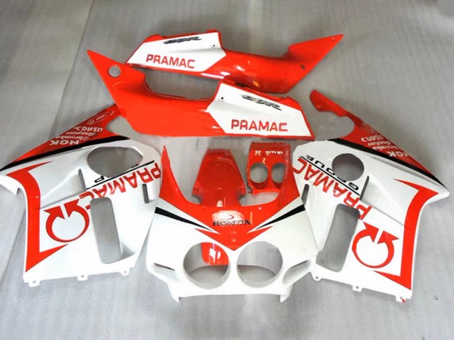 1987-1989 Honda CBR400RR NC23 Motorcycle Fairings - Orange White Pramac UK Manufacturers