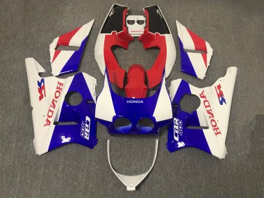 1987-1989 Honda CBR400RR NC23 Motorcycle Fairing - White Red Blue UK Manufacturers