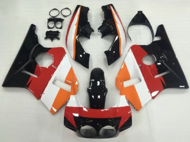 1987-1989 Honda CBR400RR NC23 Motorcycle Fairings - Orange White Red Glossy Black UK Manufacturers