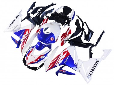 2022 Honda CBR400R Motorcycle Fairing - White Red Blue UK Manufacturers