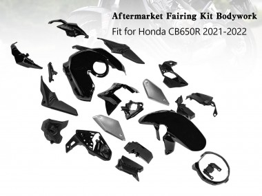2019-2022 Honda CB650R Motorcycle Fairings - Glossy Black UK Manufacturers