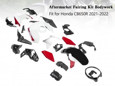 2019-2022 Honda CB650R Motorcycle Fairings - Black Red White UK Manufacturers