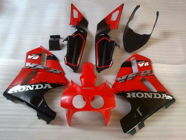 1988-1992 Honda VFR400R NC30 Motorcycle Fairings - Red Black UK Manufacturers