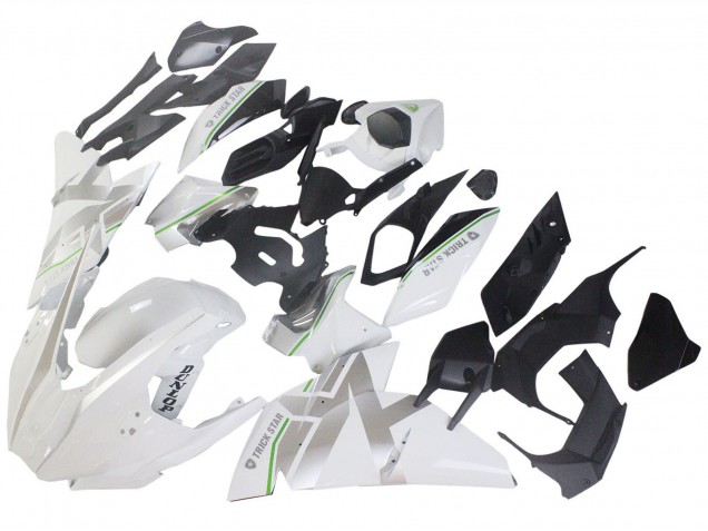 2015-2022 Kawasaki Ninja H2 Motorcycle Fairings - White Silver Green UK Manufacturers