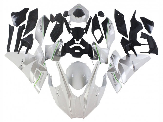 2015-2022 Kawasaki Ninja H2 Motorcycle Fairings - White Silver Green UK Manufacturers