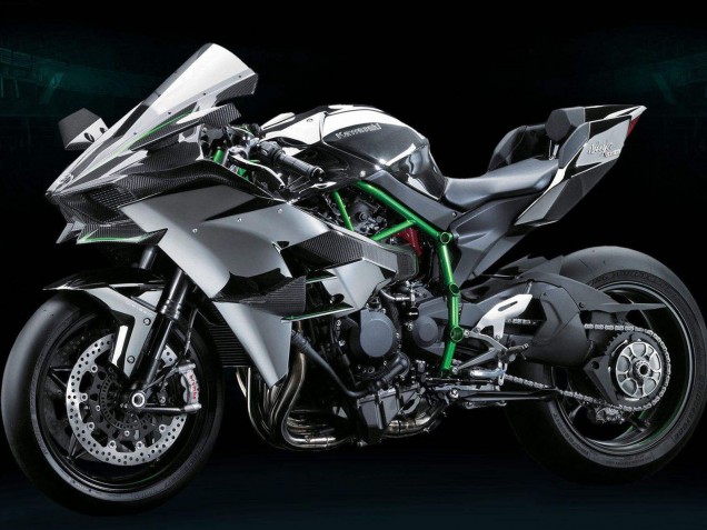 2015-2022 Kawasaki Ninja H2 Motorcycle Fairing Kits - Grey UK Manufacturers