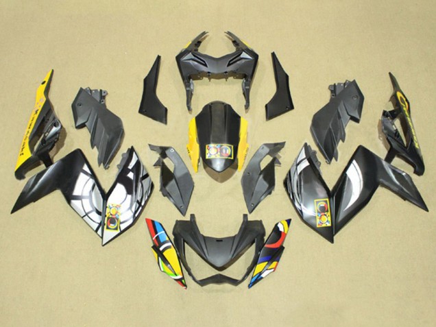 2015-2016 Kawasaki Z250/Z300 Motorcycle Fairings - Grey Yellow Blue Red White UK Manufacturers