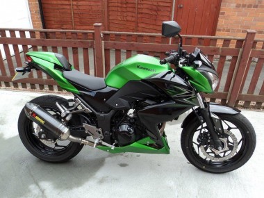 2015-2016 Kawasaki Z250/Z300 Motorcycle Fairing - Green Matte Black UK Manufacturers