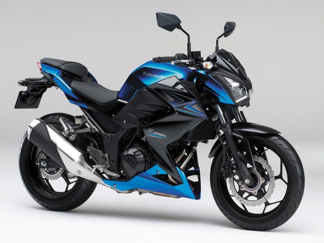 2015-2016 Kawasaki Z250/Z300 Motorcycle Fairings - Blue Matte Black UK Manufacturers