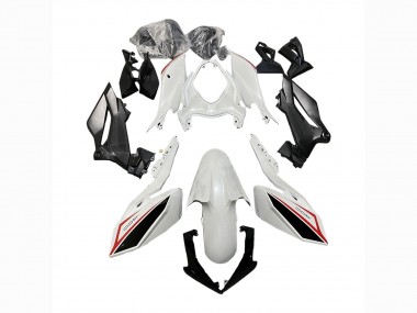 2018-2024 Kawasaki Z400 Motorcycle Fairings - White Red Black UK Manufacturers