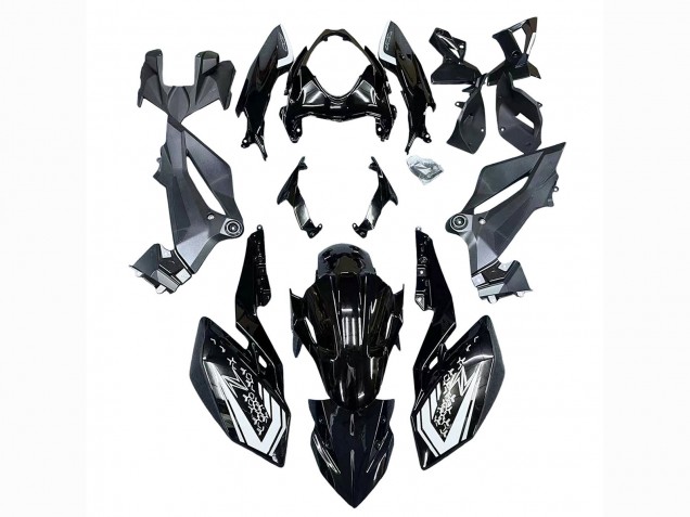 2018-2024 Kawasaki Z400 Motorcycle Fairings - Glossy Black UK Manufacturers