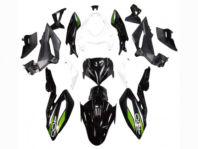 2018-2024 Kawasaki Z400 Motorcycle Fairings - White Glossy Black Green UK Manufacturers