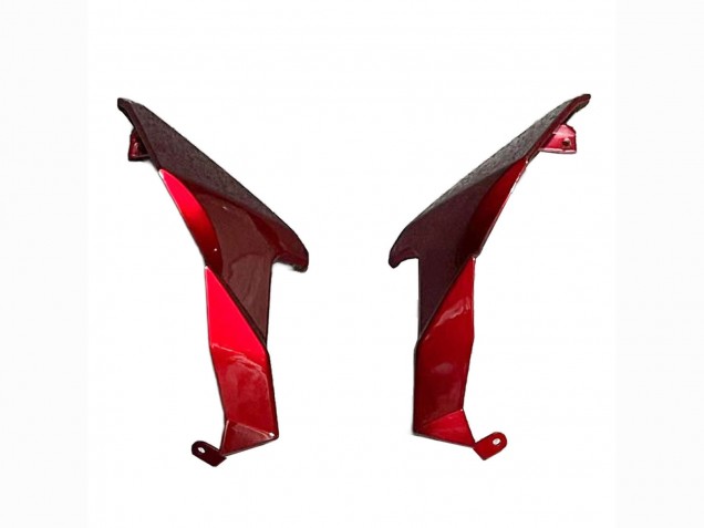 2018-2024 Kawasaki Z400 Motorcycle Fairings - Candy Red Glossy Black UK Manufacturers