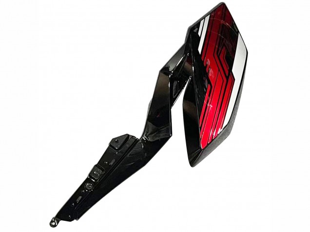 2018-2024 Kawasaki Z400 Motorcycle Fairings - Candy Red Glossy Black UK Manufacturers