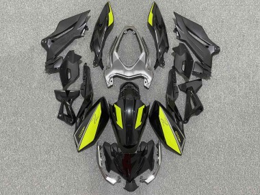 2018-2024 Kawasaki Z400 Motorcycle Fairings - Matte Black Yellow UK Manufacturers