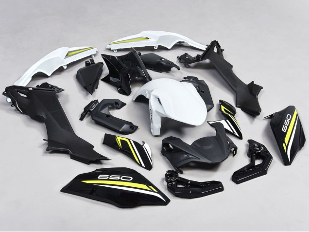 2017-2019 Kawasaki Ninja Z650 Motorcycle Fairings - Black White Yellow UK Manufacturers