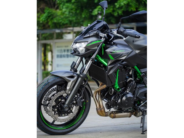 2020-2023 Kawasaki Ninja Z650 Motorcycle Fairings - Black Green UK Manufacturers