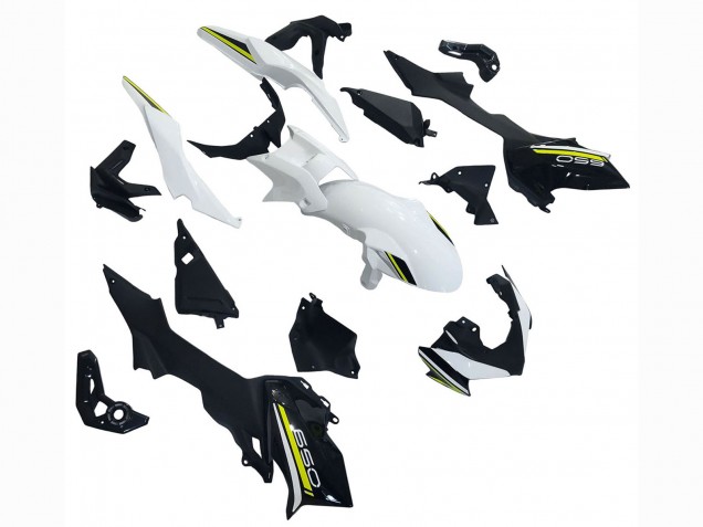 2020-2023 Kawasaki Ninja Z650 Motorcycle Fairings - White Black Green UK Manufacturers