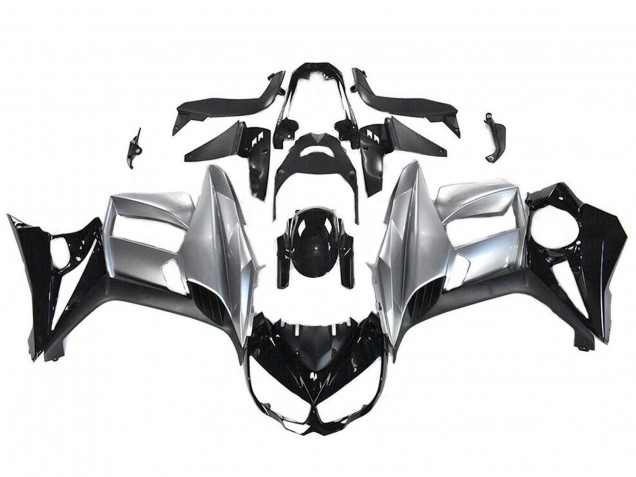 2010-2016 Kawasaki Z1000SX Motorcycle Fairings - Glossy Black Silver UK Manufacturers