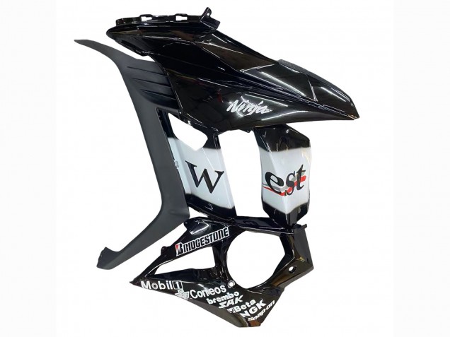 2010-2016 Kawasaki Z1000SX Motorcycle Fairings - Glossy Black Gold White Mobil West UK Manufacturers